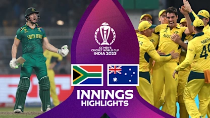 Logo of Australia bowlers dominate at the Eden Gardens | Innings Highlights | CWC23