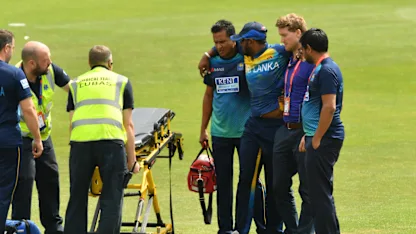 Logo of Avishka Fernando stretchered off in warm-up game against South Africa