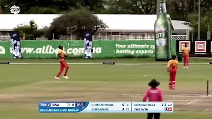 Logo of Raza hat-trick finishes Rwanda innings | T20WC 2024 Africa Qualifier