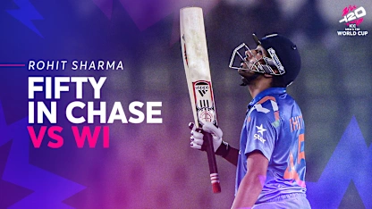 Logo of Rohit Sharma's brilliant 62* leads India chase | T20 World Cup 2014
