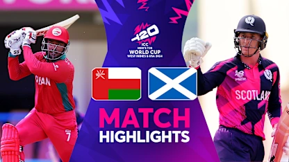 Logo of Scotland top Group B with big win | Match Highlights | OMA v SCO | T20WC 2024