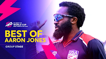 Logo of Best of USA star Aaron Jones in the Group stage | T20WC 2024