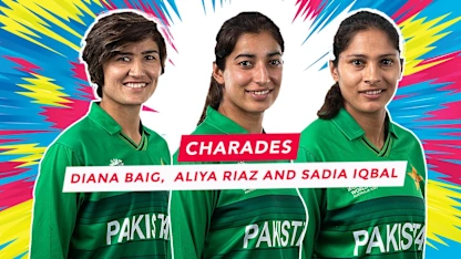 WT20WC: Charades – Pakistan's Diana Baig, Aliya Riaz, Sadia Iqbal 