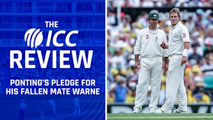 Logo of The ICC Review | Ponting's pledge for his fallen mate Warne