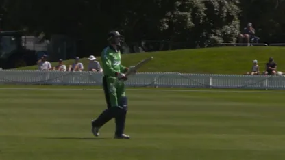 Logo of Mark Donegan caught behind for 38