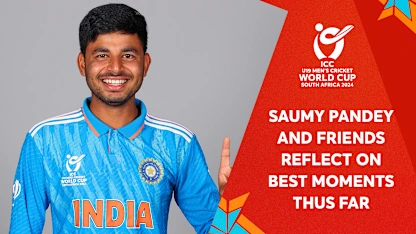 Logo of Teammates tell Saumy Pandey their favourite moments | U19 CWC 2024