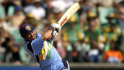 "It's in the carpark." Tendulkar launches Andy Caddick out of the ground at 2003 CWC