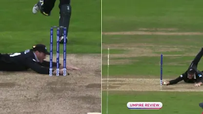 CWC19: NZ v PAK - Haris Sohail is run out by Guptill for 68