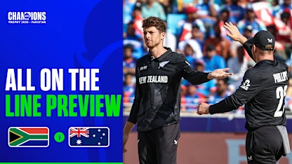 Logo of All on the Line Preview | SA v NZ | Champions Trophy 2025