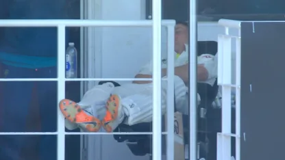 Logo of Marnus dozes off while waiting to bat | WTC23 Final