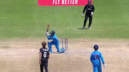 Mason Clarke with a Bowled Out vs. India