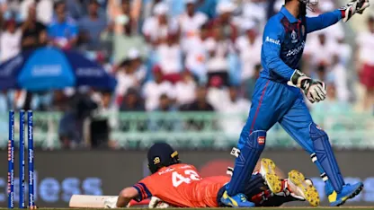 Logo of Back-to-back run outs rattle Netherlands | CWC23