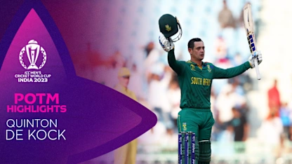 Logo of Back-to-back World Cup tons for Quinton de Kock | POTM Highlights | CWC23