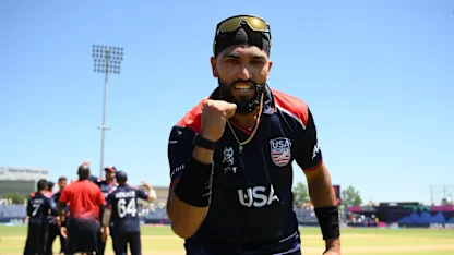 Logo of Emotions run high as USA players celebrate Pakistan triumph | T20WC 2024