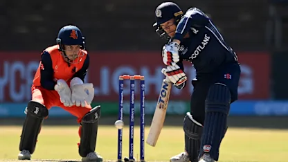Logo of Richie Berrington compiles fine fifty for Scotland in crunch clash | CWC23 Qualifier