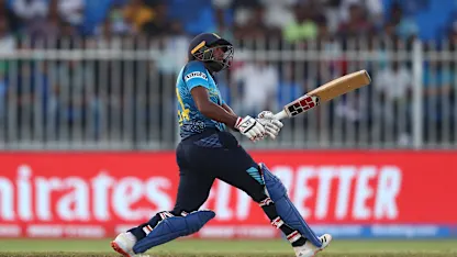 Logo of Rajapaksa smashes 21 in an over