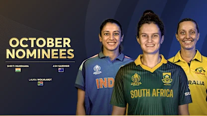 ICC Women’s Player of the Month nominees for October 2025