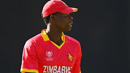 Logo of Blessing Muzarabani making his mark for Zimbabwe | CWC23 Qualifier