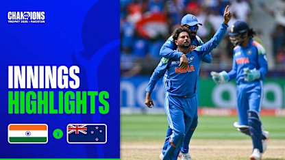 Logo of Spinners star for India but New Zealand post fighting total in the Final | Innings Highlights | Champions Trophy 2025