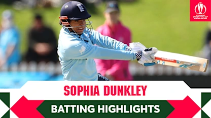 Logo of Highlights: Sophia Dunkley with a crucial half-century