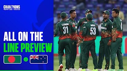 Logo of All on the Line Preview | BAN v NZ | Champions Trophy