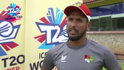 Logo of ICC World T20 Asia Region Qualifier B: Singapore's Manpreet Singh is the Player of the Match against Thailand