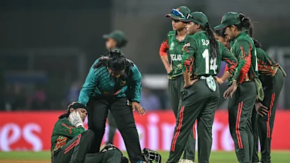 Joty walks off the field due to injury | CWC25