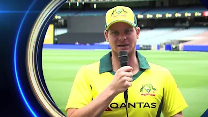 Logo of Steve Smith speaks after being voted as ICC Test Cricketer of the Year