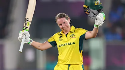 LIVE: Healy's ton keeps Australia afloat in CWC25 clash