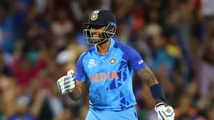 Logo of Dynamic Suryakumar hits 25-ball half-century | Highlights | T20WC 2022