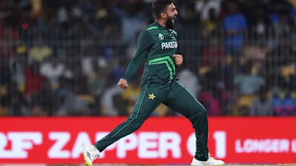 Logo of Usama strikes in first over as concussion substitute | CWC23