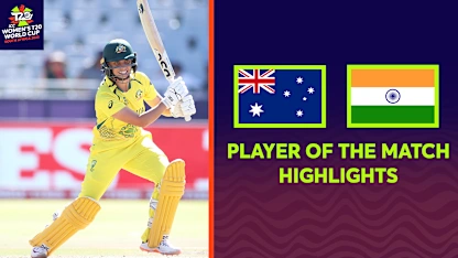 Logo of Ash Gardner stars against India and earns POTM nod | Women's T20WC 2023