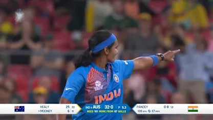 WT20WC: Aus v Ind – Shikha Pandey bowling highlights