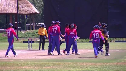 Chad Soper dismissed lbw by Sandeep Lamichhane