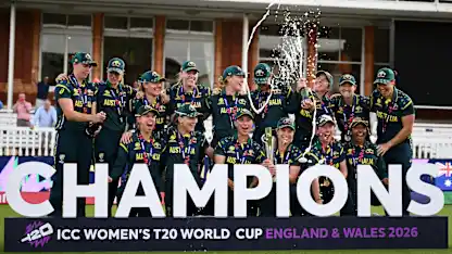 Australia celebrate at Lord’s | Women's T20WC 2026