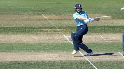 Sciver off the back of the bat and straight to slip