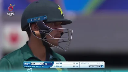 ICC U19 CWC: IND v PAK – Highlights of Haider Ali's 56