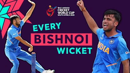 Logo of Ravi Bishnoi: Every wicket from the 2020 U19 World Cup