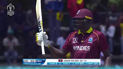 Logo of CWCQ: Jason Holder bring up his 50 with a towering six!