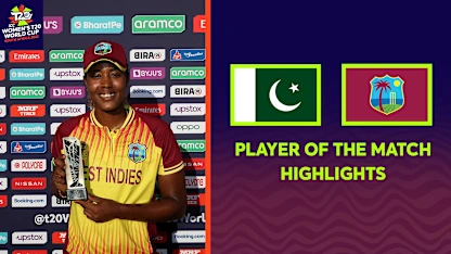 Logo of Sensational all-round display from captain Matthews earns POTM | Women's T20WC 2023