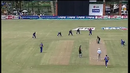 Logo of Chaminda Vaas takes a hat-trick with first three deliveries of the match