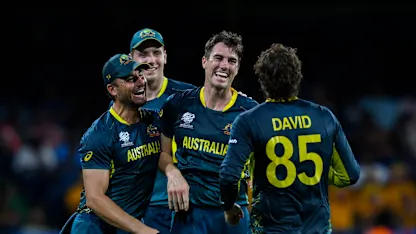Logo of Pat Cummins talks on second straight hat-trick | T20WC 2024