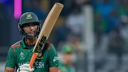Logo of Mahmudullah's big hits on the way to his fourth ODI ton | CWC23