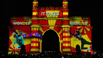 Gateway of India in Mumbai lights up to celebrate Diwali and the greatest cricket World Cup