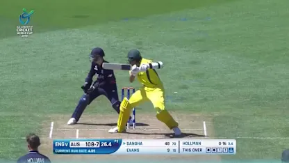 Logo of Jason Sangha top-scored for the Aussies with 58 against England