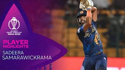 Logo of Samarawickrama breezes to confident fifty for Sri Lanka | CWC23