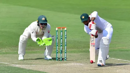 Logo of Sarfraz Ahmed scored a steady 94 from 129 deliveries, including seven boundaries