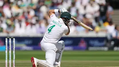Logo of LIVE: Starc has two as South Africa falter in pursuit of 282