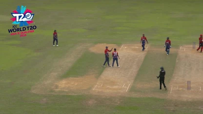Logo of ICC World T20 Asia Region Qualifier B: Nepal's Sandeep Lamichhane takes 4/16 v Singapore