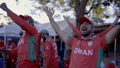 Logo of 'This win matters a lot' - Zeeshan Maqsood savours historic Oman win | CWC23 Qualifier